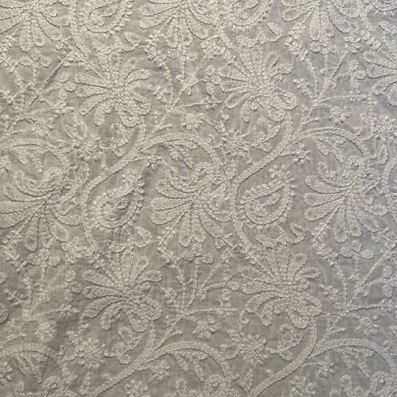 JAYSHREE DALAL Hand Embroidered Tunic Top White Women's Size Medium Boho Beachy - Picture 14 of 14